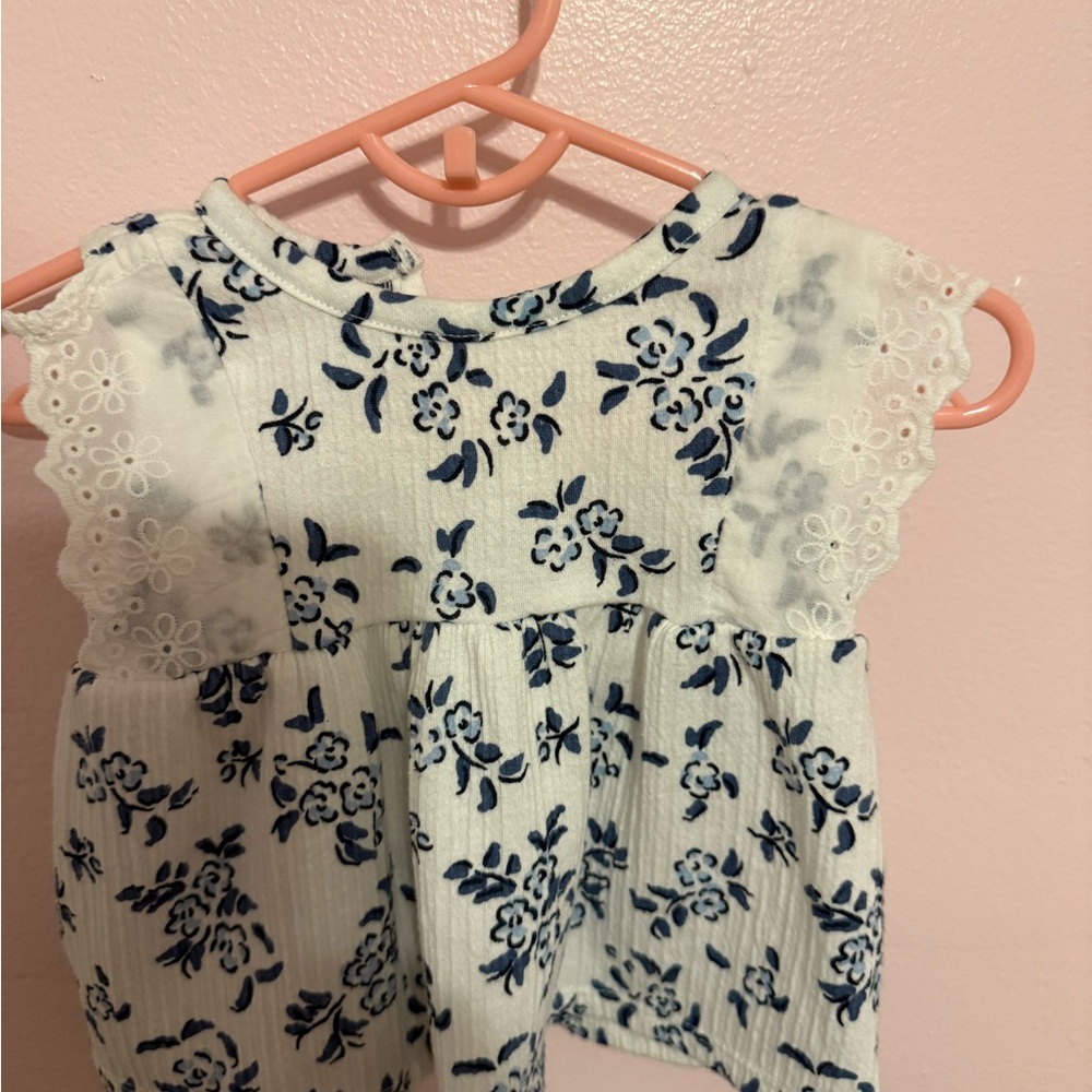 Floral Lace Sleeve Kids Top